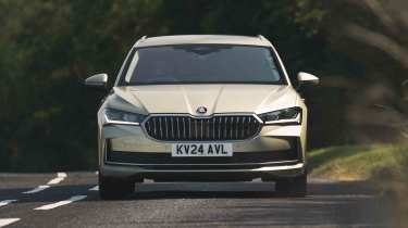 Skoda Superb Estate front driving