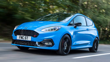 Ford Fiesta ST hatchback front 3/4 tracking