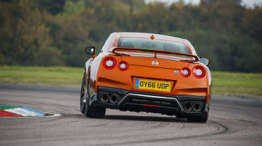 Nissan GT-R coupe rear cornering