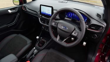Facelifted Ford Fiesta interior