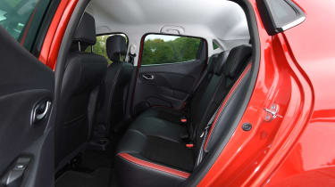 The rear doors make access to the back seats easy, but they are quite cramped because of the sloping roofline