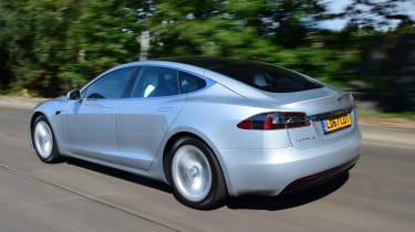 Tesla Model S - rear 3/4 view