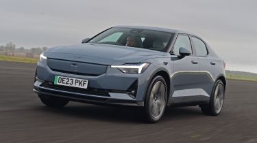 Polestar 2 front quarter driving