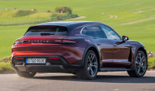 Porsche Taycan Cross Turismo rear 3/4 cornering