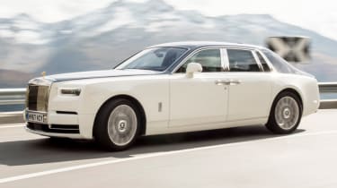 In a first for the Phantom, four-wheel steering is fitted, improving its turning circle and agility