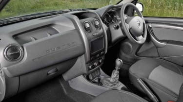 Inside the Dacia Duster is functional rather than luxurious
