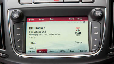 DAB digital radio is among the entertainment options