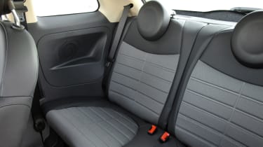 2008 Fiat 500 rear seats
