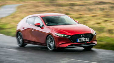 Mazda3 hatchback front 3/4 cornering