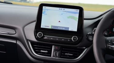 Facelifted Ford Fiesta screen