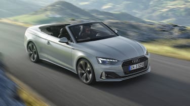 Audi A5 Cabriolet front 3/4 tracking