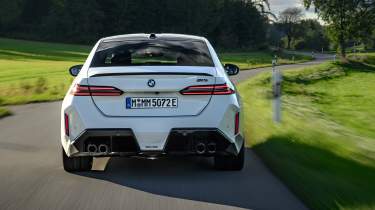 BMW M5 saloon rear tracking