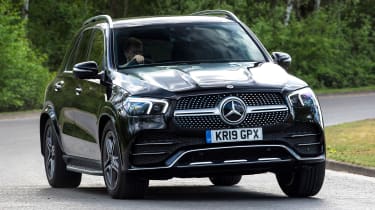 Mercedes GLE SUV front cornering