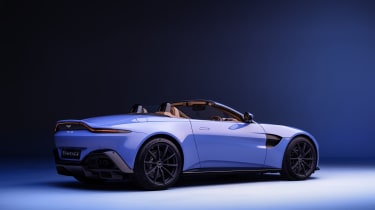2020 Aston Martin Vantage Roadster - rear 3/4 view roof down