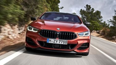 BMW M850i front on close up 