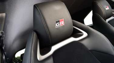 Toyota GR Yaris seat logo