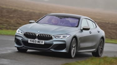 BMW 8 Series Gran Coupe saloon front cornering