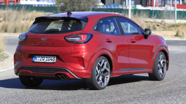 2020 Ford Puma ST - rear 3/4 view passing 