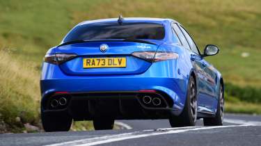 Alfa Romeo Giulia Quadrifoglio rear cornering