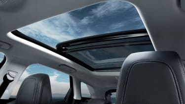 A large panoramic sunroof is a feature of high spec GT models, and optional on others