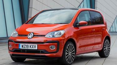 Orange Volkswagen up!