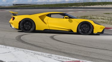 The unique shape of the Ford GT is defined by function