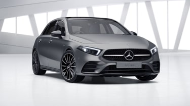 2020 Mercedes A-Class Exclusive Edition and Exclusive Edition Plus - front 3/4 static