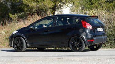The New Ford Fiesta prototype&#039;s disguise threw onlookers off the scent with a false rear light cluster design