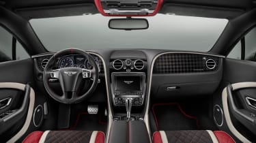 The steering wheel comes with a racing-inspired centre stripe