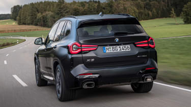 BMW X3 SUV rear tracking