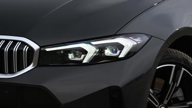 BMW 330e headlights