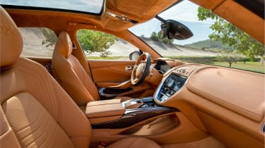 Aston Martin DBX interior - side view
