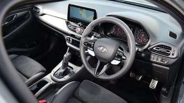 2021 Hyundai i30 N hatchback -interior 3/4 view