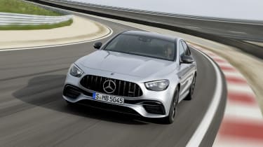 Mercedes-AMG E63 saloon driving