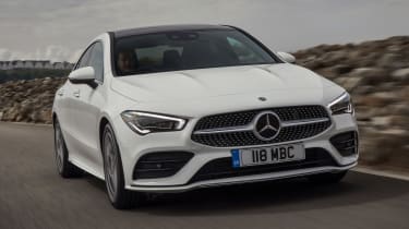 Mercedes CLA saloon front 3/4 tracking