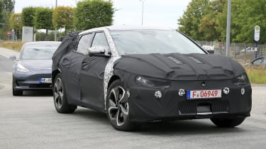 Spy shot of secretly tested future car