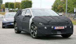 Spy shot of secretly tested future car