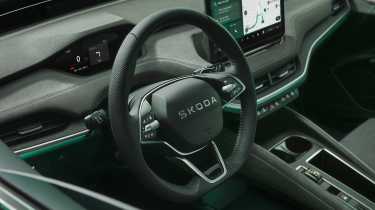 2025 Skoda Enyaq steering wheel