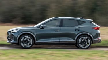 Cupra Formentor SUV review side panning