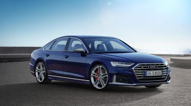 2019 Audi S8 static 3/4 front
