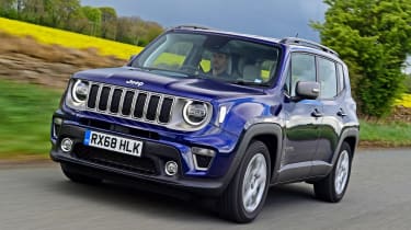 Jeep Renegade driving