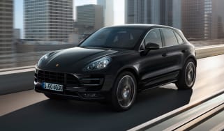 Porsche Macan SUV 2014 front quarter tracking