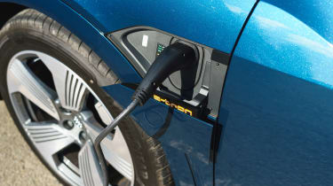 Audi e-tron SUV charging flap