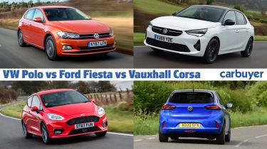 Volkswagen Polo vs Ford Fiesta vs Vauxhall Corsa header