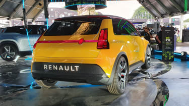 Renault 5 EV prototype rear side