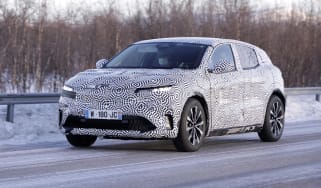 Electric Renault Megane crossover development model