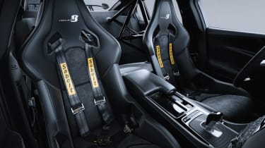 ...or a &#039;Track Pack&#039; version with only two racing seats complete with motorsport-style four-point safety harnesses.