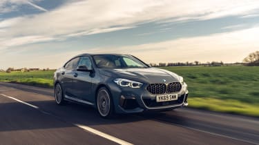 BMW 2 Series Gran Coupe saloon front 3/4 tracking