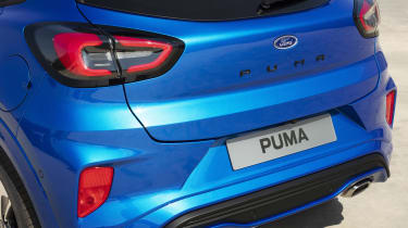 2020 Ford Puma - rear tailgate close-up view 