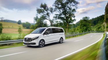 Mercedes EQV - front passing wide view